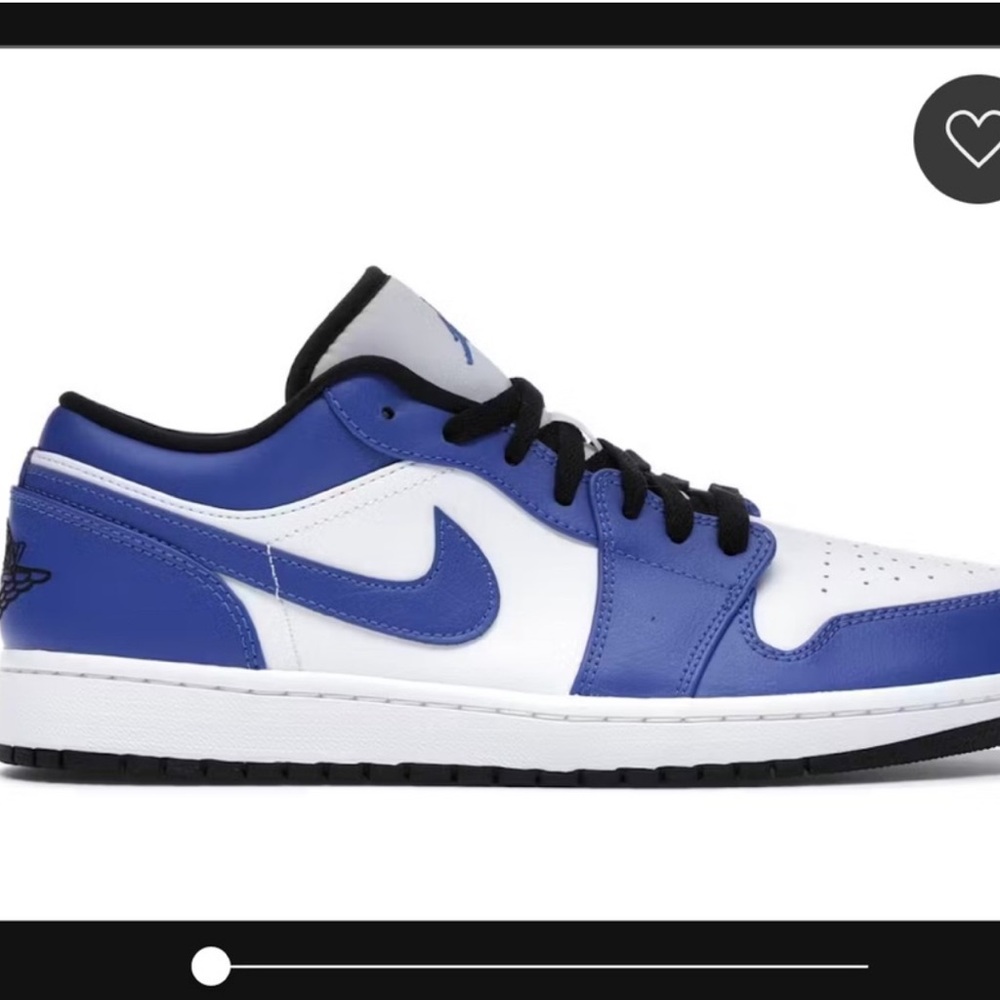 Jordan 1 Low Sneakers - Blue and White